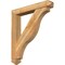 Ekena Millwork Funston Arts and Crafts Rough Sawn Bracket w/ Offset Brace, Western Red Cedar, 6"W x 36"D x 40"H BKT0604X36X40FST03RWR - alternate 1